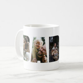 Pappa Fotokollage Klipp ut text Mugg