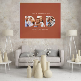 Pappa fotomodern typografi, barngåva av typen terr poster