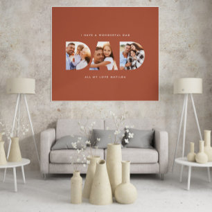 Pappa fotomodern typografi, barngåva av typen terr poster