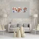 Pappa fotomodern typografi, undergåva grått poster<br><div class="desc">Pappa multifotomodern typografi,  barngåva. Ideal fars dag,  födelsedagspresent eller julklapp. Beige grått-bakgrunden kan ändras till kostym din dekoration.</div>