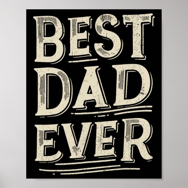 Pappa från dottern på födelsedagen poster (Framsidan)