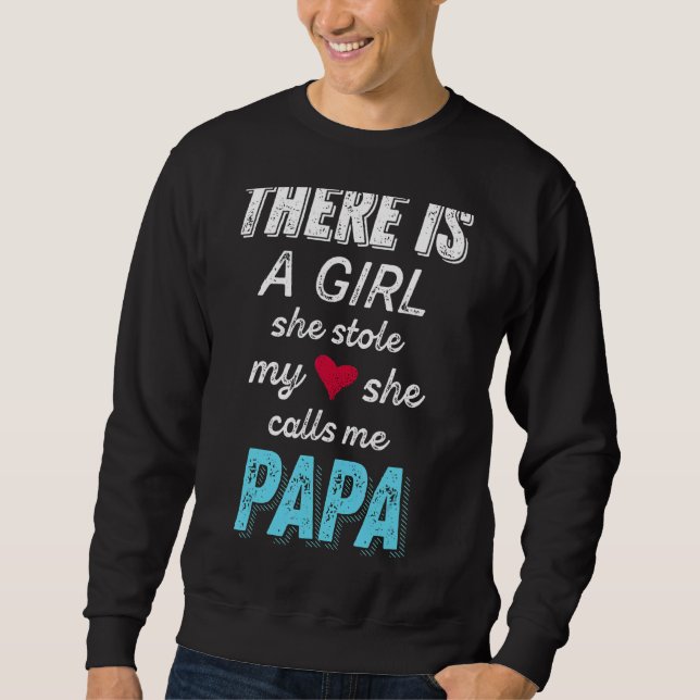 Pappa från mordotter... ... ... ... ... ... ... .. lång ärmad tröja (Framsida)