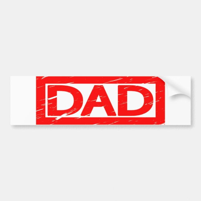 Pappa Frimärke Bildekal (Framsidan)