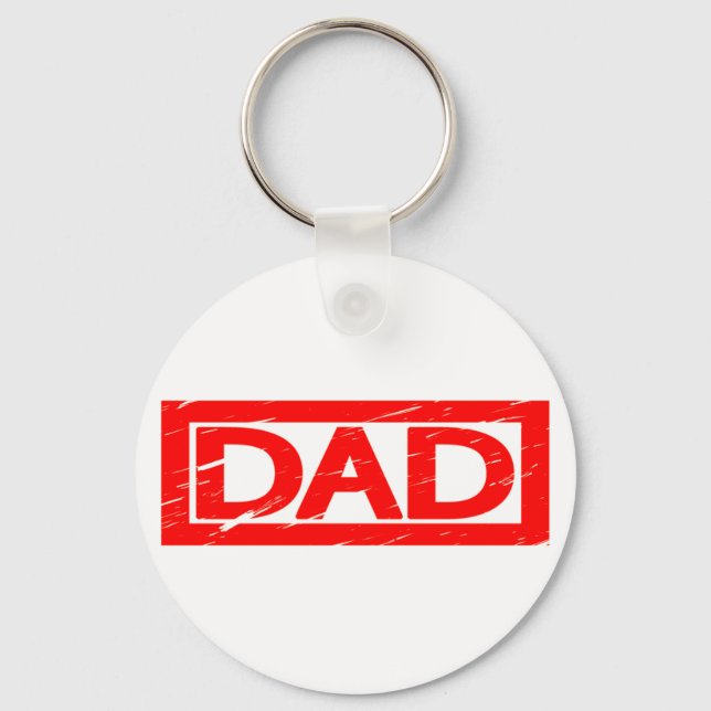 Pappa Frimärke Nyckelring (Framsida)