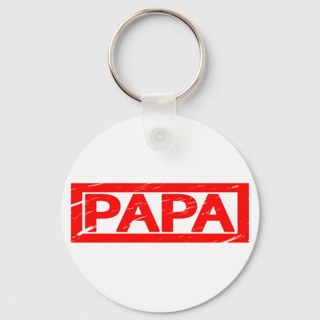 Pappa Frimärke Nyckelring (Framsida)