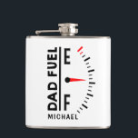 Pappa Fuel Funny Fars dag Birthday Personlig Fickplunta<br><div class="desc">Pappa Fuel Funny Fars dag Birthday Personlig Namn-kolven har "Pappa Fuel" i modern svart skrift med en bränsleindikator. Personlig med ditt namn genom att redigera texten i den angivna textrutan. Perfekt för Fars dag,  jul,  födelsedag och mycket annat. Skapat av ©Evco Studio www.zazzle.com/store/evcostudio</div>