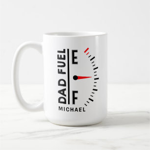 Pappa Fuel Funny Fars dag Birthday Personlig Kaffemugg