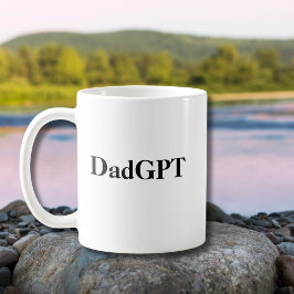 Pappa Funny Birthday PappaGPT Med AI & Pappa Joke Kaffemugg