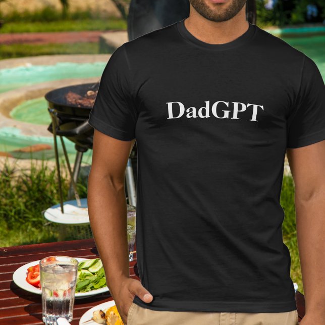 Pappa Funny Birthday PappaGPT Med AI & Pappa Joke T Shirt (Skapare uppladdad)
