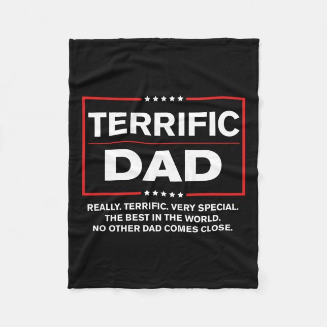 Pappa - Funny Donald Trump Fars dag Gift Fleecefilt (Framsidan)