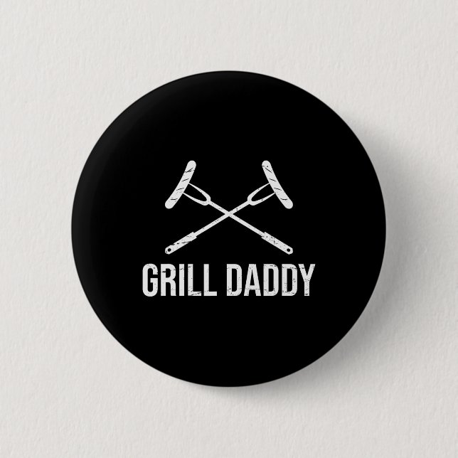 Pappa Funny Fars dag Gift-grillfather-grill Pappa Knapp (Framsida)