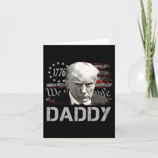 Pappa Funny pappa Trump Kort (Framsida)