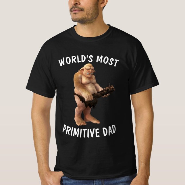 PAPPA FUNNY PRIMITIVE GROTTMAN T-SHIRTS (Framsida)