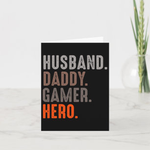Pappa Gamer Hero - Esport Älskare - Videospel Kort
