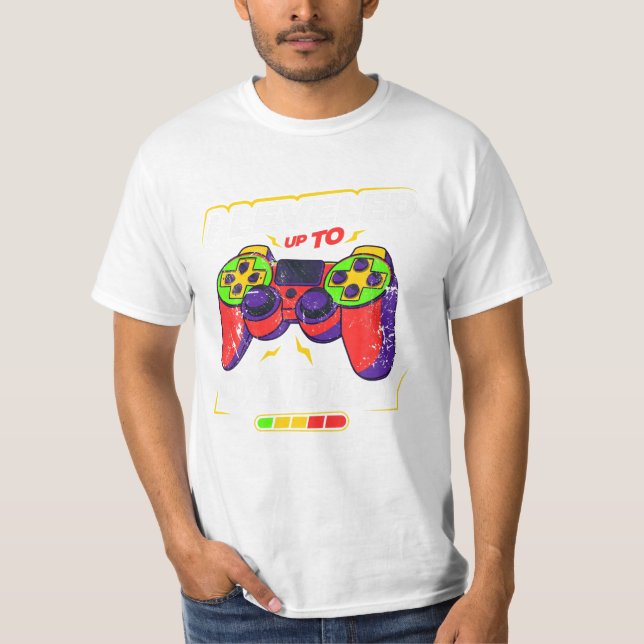 Pappa Gamer ny pappa T Shirt (Framsida)