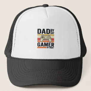Pappa Gamer Vintage Kontroll T-Shirt Design_1 Keps
