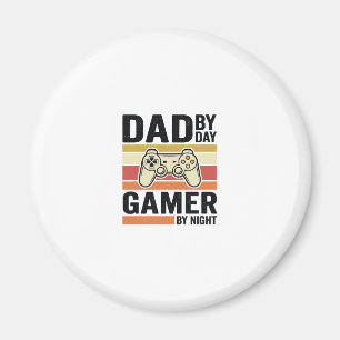 Pappa Gamer Vintage Kontroll T-Shirt Design_1 Magnet