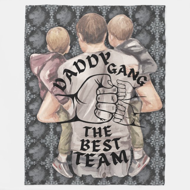 Pappa, gänget fleecefilt (Framsidan)