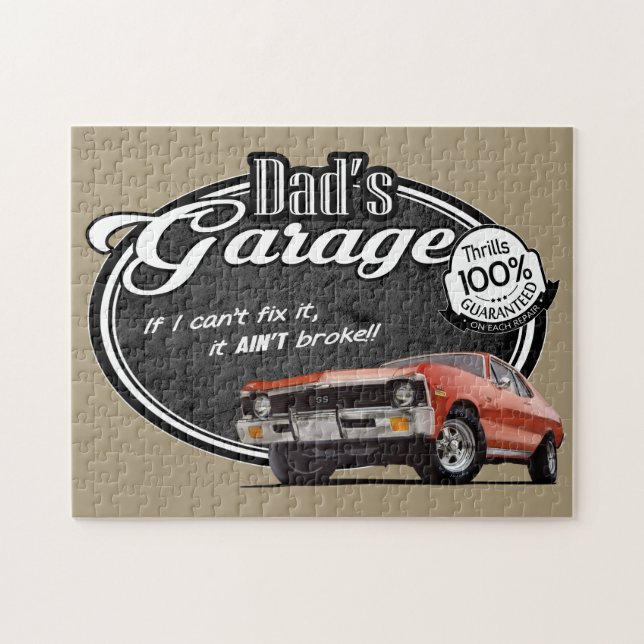 Pappa Garage Nova Pussel (Horisontell)