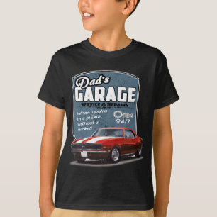 Pappa garage röda Camaro T Shirt