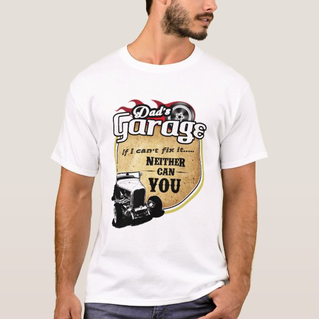 Pappa garage t shirt (Framsida)