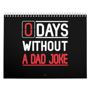 Pappa-gåva 0 dagar utan Pappa-skämt Kalender
