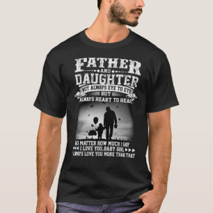 Pappa-gåva  Far och dotter Öga tillsammans T Shirt