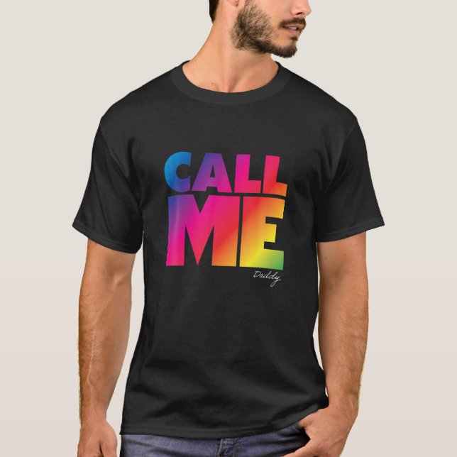 Pappa Gay Lesbisk Pride LGBTQ Funny Idea T Shirt (Framsida)