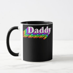 Pappa Gay pappa Bear Retro LGBT Rainbow LGBTQ Mugg