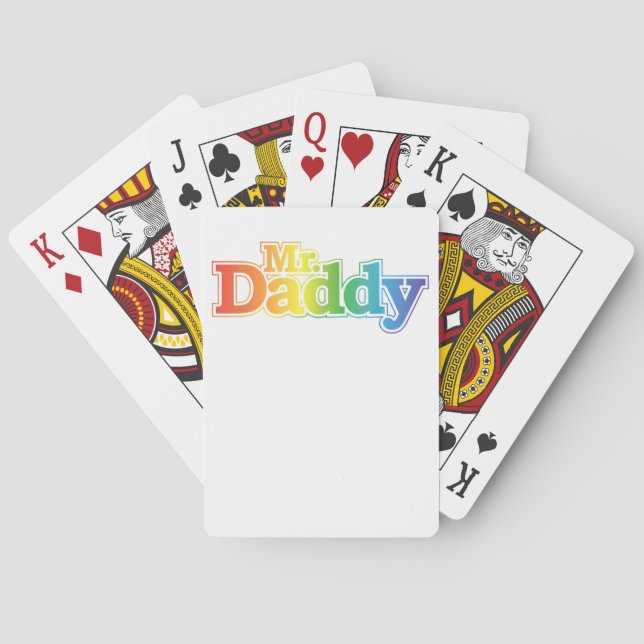 Pappa Gay pride Casinokort (Baksidan)