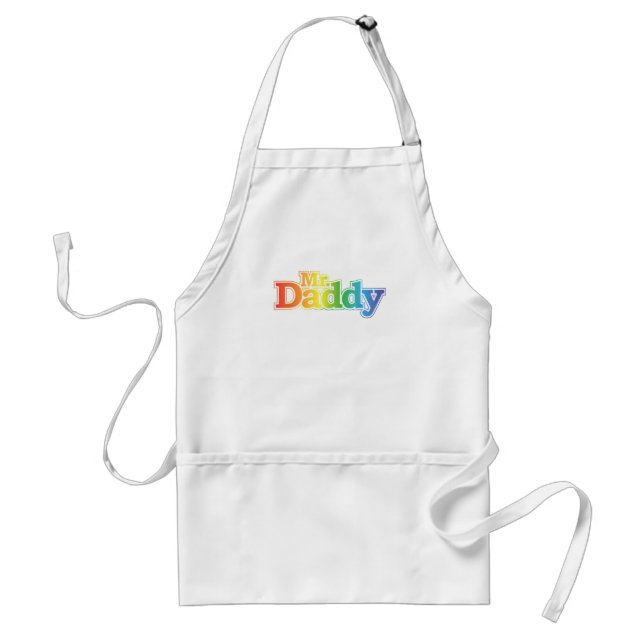 Pappa Gay pride Förkläde (Framsidan)