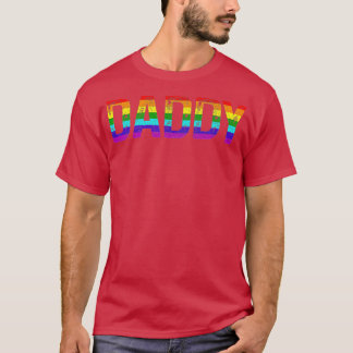 Pappa Gay pride Month HBT TQ Fars dag Rainbow Fl T Shirt
