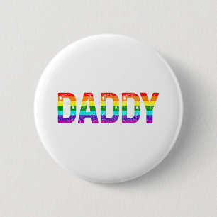 Pappa Gay pride Month Lgbtq Fars dag Rainbow Fl Knapp