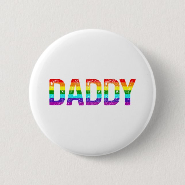 Pappa Gay pride Month Lgbtq Fars dag Rainbow Fl Knapp (Framsida)