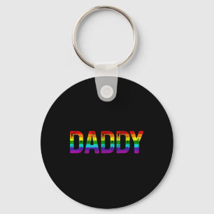 Pappa Gay pride Month Lgbtq Fars dag Rainbow Fl Nyckelring
