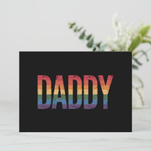 Pappa Gay Pride Month LGBTQ Fars dag Regnbåge Inbjudningar