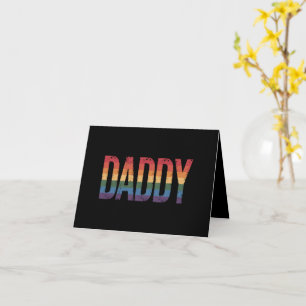 Pappa Gay Pride Month LGBTQ Fars dag regnbåge Kort