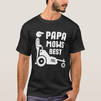 Pappa ger bäst resultat - minimalistiskt Gräsmatta T Shirt