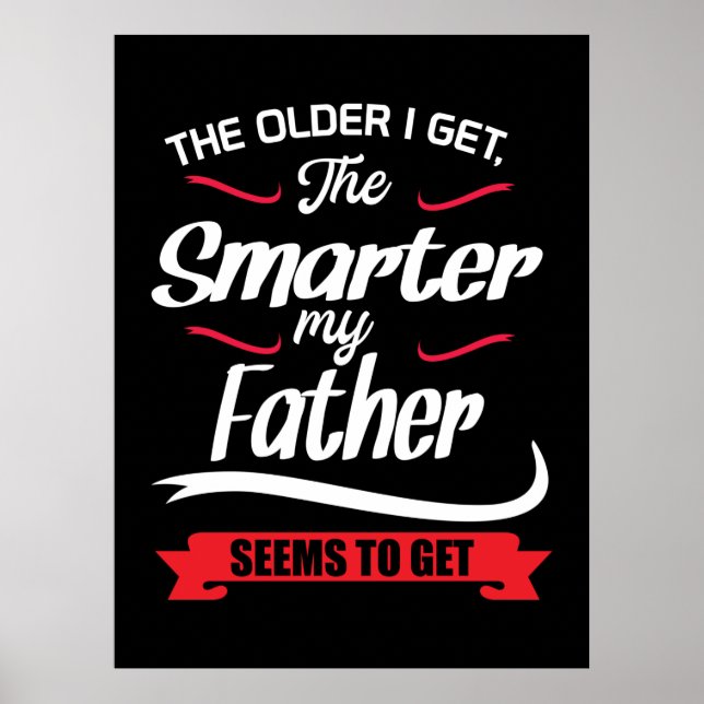 Pappa ger den äldre jag får den smartare poster (Framsidan)