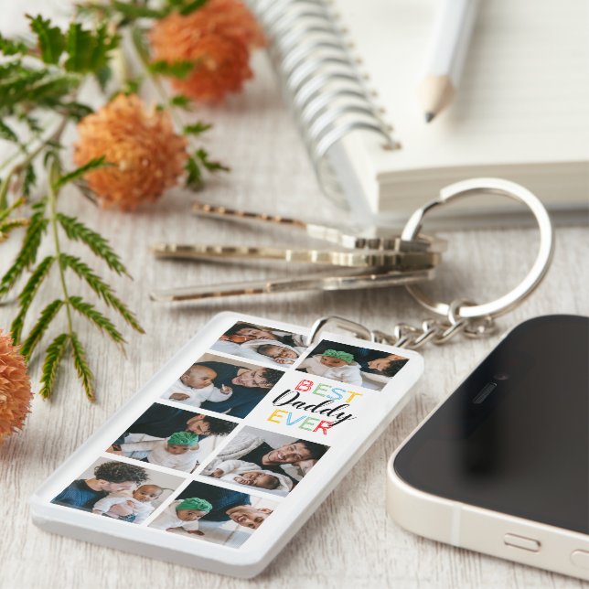 Pappa Gift 7 Photo Collage Best Pappa nånsin (Högra Framsidan)