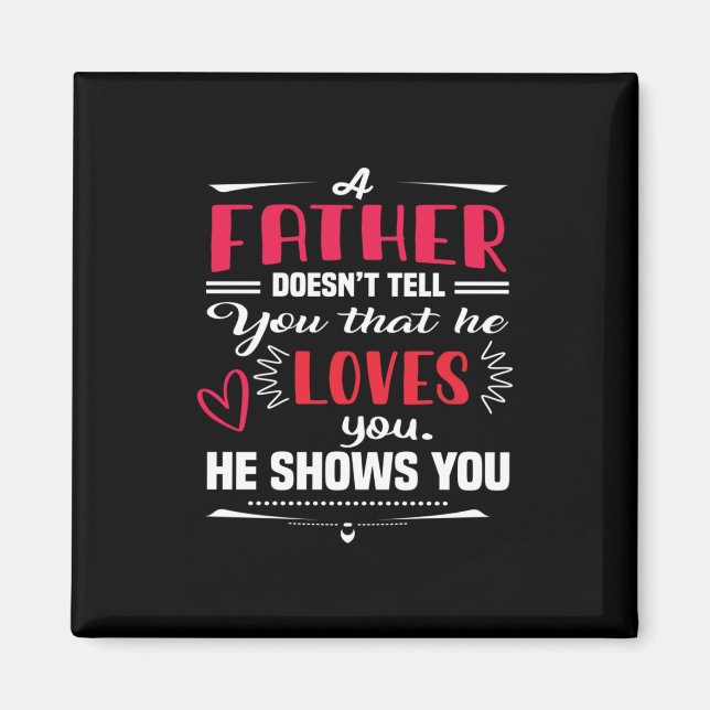 Pappa Gift A Far berättar inte Magnet (Framsidan)