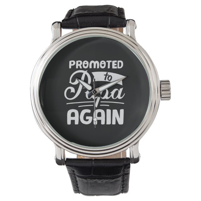 Pappa Gift befordrades till Pappa igen Armbandsur (Framsida)