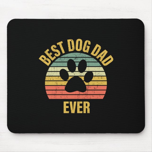 Pappa Gift Best Hund Pappa någonsin Musmatta (Framsidan)