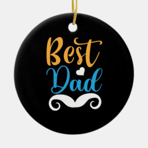Pappa Gift Best Pappa Julgransprydnad Keramik