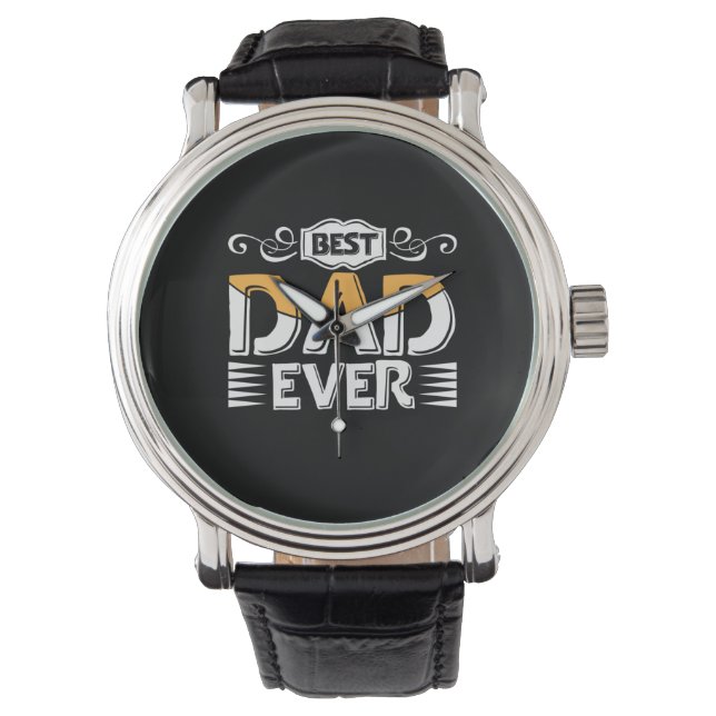 Pappa Gift Best Pappa någonsin Armbandsur (Framsida)