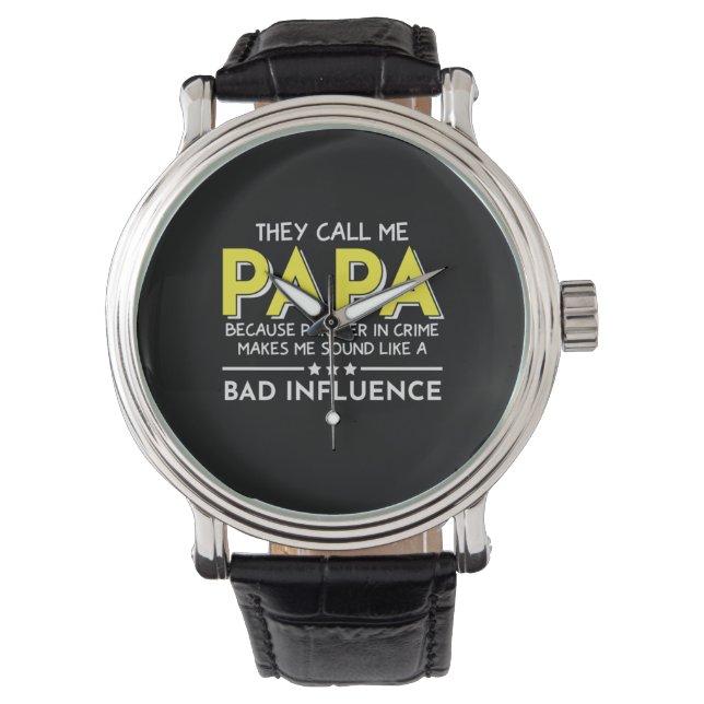 Pappa Gift De kallar mig Pappa Armbandsur (Framsida)