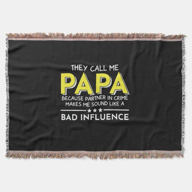 Pappa Gift De kallar mig Pappa Filt (Framsidan)