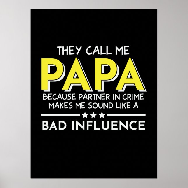 Pappa Gift De kallar mig Pappa Poster (Framsidan)