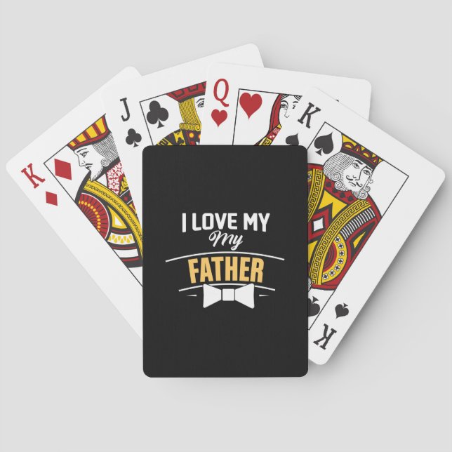 Pappa Gift I Kärlek My Far Casinokort (Baksidan)