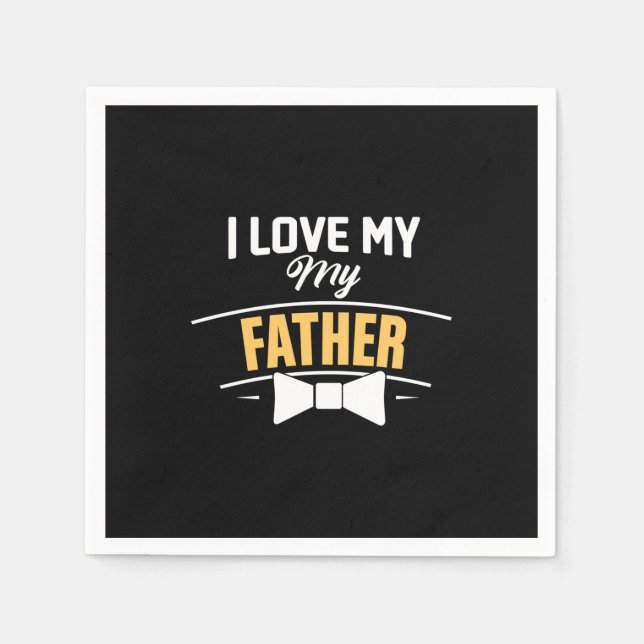 Pappa Gift I Kärlek My Far Pappersservett (Framsidan)